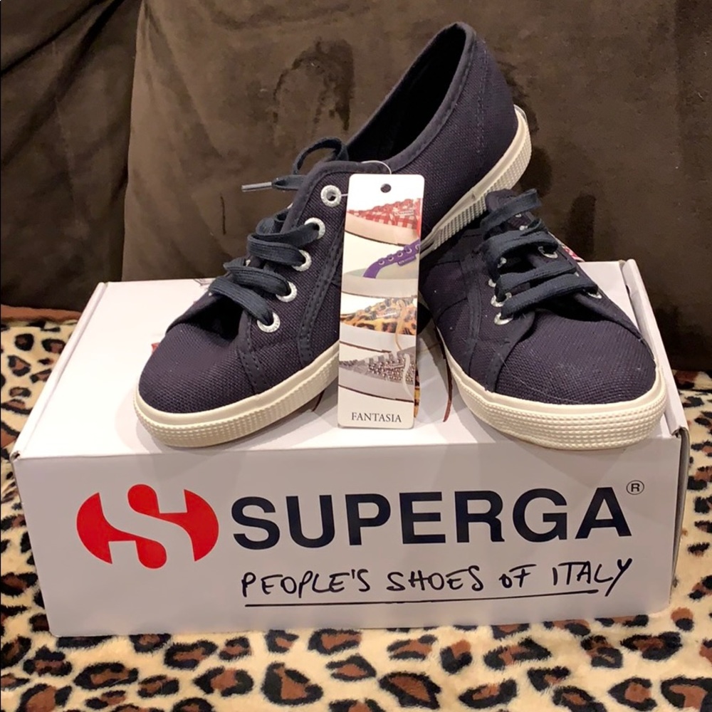 NWT Navy Superga Fantasia Sneakers